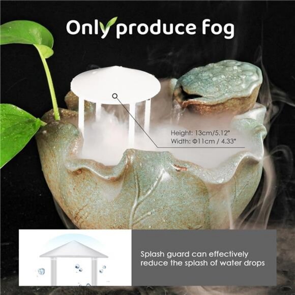 Mist Maker 350ml/H, Halloween Party Ultrasonic Pond Fogger Aluminum Mister - Picture 3 of 7